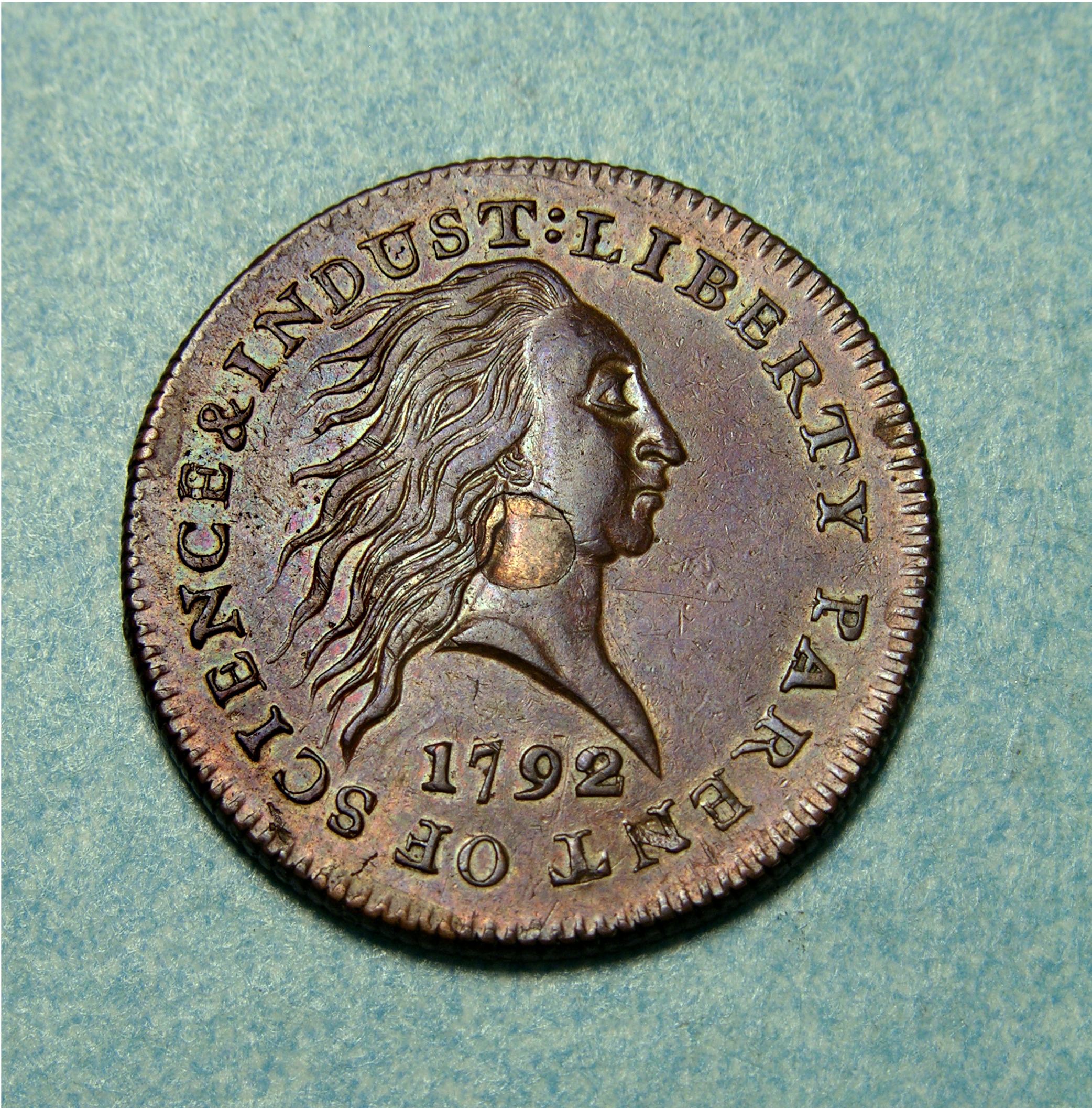 ml s1  24 1792 Silver Center Cent
