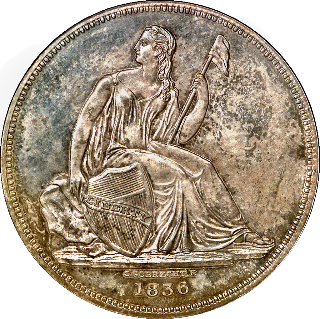 ml s1  65 1836 Gobrecht Dollar